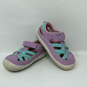 Play Condition - Size 6M Stride-Rite Toddler Girls Purple/Teal/ Amos 2.0 Sandals